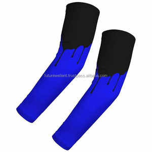 Top des tendances Impression personnalisée Manchons de bras de football et de basket-ball Couvre-coude antidérapant à séchage rapide avec logo personnalisé - Product Image 4