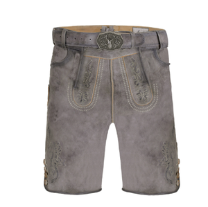 Short en daim de chèvre bavaroise pour hommes Ledhosen Beige Oktoberfest Lederhosen Bavarian Shorts Design personnalisé Derniers pantalons bavarois allemands - Product Image 6
