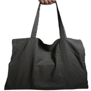 Bolsa de lona de Algodón 100% con logotipo personalizado, gran capacidad, ecológica, resistente, multiusos, para comestibles, playa, bolsa de compras con letras - Product Image 5