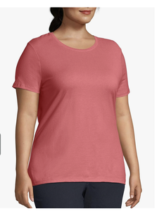 T-shirt à manches courtes et col rond pour femmes grandes tailles, fabrication au Bangladesh, vente en gros, logo personnalisé, nouvelle arrivée, coton de haute qualité - Product Image 3