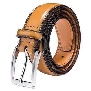 เข็มขัดหนังวัวสำหรับผู้ชายดีไซน์ใหม่คุณภาพสูงเข็มขัดหนังวัวแบบลำลองปรับแต่งได้น้ำหนักเบาระบายอากาศ - Product Image 1