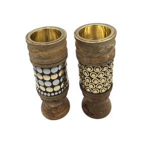 Juego de 3 Quemadores de Oud de diferentes tamaños Quemador de incienso de latón multicolor de latón de forma redonda a un precio atractivo - Product Image 6