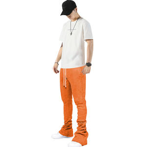 Pantalones de Galería Personalizados OEM del Fabricante, Pantalones Deportivos de Alta Calidad para Hombre, Pantalones Deportivos Ajustados con Elástico, Pantalones Deportivos Apilados - Product Image 1