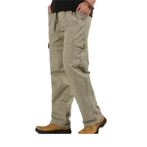 Precio al por mayor pantalones Cargo de los hombres de la moda de verano pantalones de chándal casuales de talla grande pantalones con múltiples bolsillos monos para los hombres de BD - Product Image 5