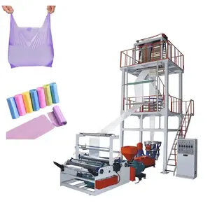 Plastic HDPE LDPE LLDPE Blown Film Production Line Blow Film Extruder Machine for Film Blowing