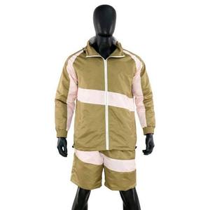 High Quality Custom Men's Sets Streetwear 2-Piece <b>Sweat</b> <b>Suits</b> Nylon Zipper Hooded Windbreaker Jacket & Shorts Set Track <b>Suit</b> Man - Product Image 4