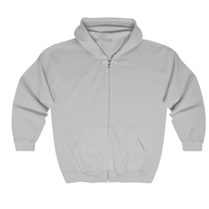 Men's Hooded Zip-Up Sweatshirt Regular Fit Solid Color Cotton Casual Autumn Wear - Product Image 1