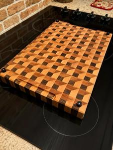 Planche à découper rectangulaire en bois d'acacia naturel de qualité supérieure, faite à la main, durable, passe au lave-vaisselle, pour la préparation des aliments et la viande - Product Image 4