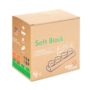 PLOMA 60 pièces Mix 2 tailles Blocs de construction en PP souple, 5 couleurs Jouet de construction et éducatif CE - Product Image 5