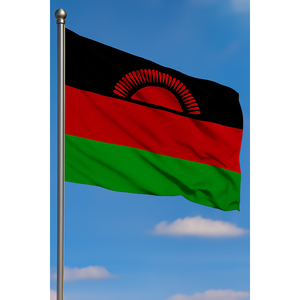 Malawi Outdoor <b>String</b> Flag Custom Logo Pennant with Digital Printing Made of Nylon Polyester and Silk Aluminum Flagpole - Product Image 3