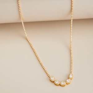 18K Gold Plated Heart-shaped <b>Ruby</b> & Pearl <b>Necklace</b> Religious Trendy Party Occasion - Product Image 2
