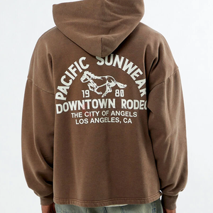 Trendy Streetwear Fleece Oversized American Style Sudadera con capucha Fabricante - Product Image 1