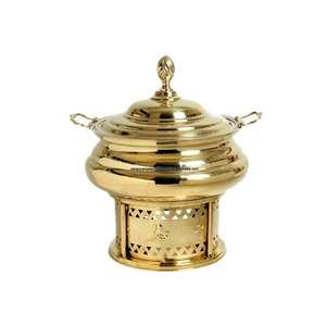 Chauffe-plats pour buffet en métal et laiton pour fêtes d'hôtel et de restauration. - Product Image 1