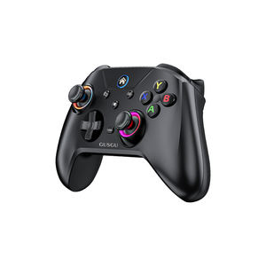 Manette de jeu sans fil <span class=keywords><strong>GUSGU</strong></span> G2 2,4 GHz avec moteur de vibration, compatible PC/Android, support de téléphone, confort optimal - Product Image 1