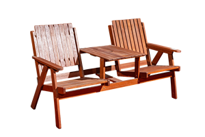 Banc de jardin en bois massif moderne et durable, imperméable pour l'extérieur-pour Patio Park Hotel - Product Image 2