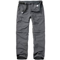 Şık, Premium Kalite, Çok Cepli, Günlük Giyim Erkek Dönüştürülebilir Kargo Pantolon, Özel Tasarım, Normal Kalıp, Düz Kesim Kargo