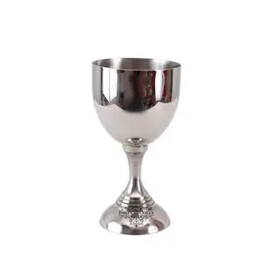 Copa de vino Diseño moderno Mejor diseño atractivo superior Diseñado Color plata Metal Acero inoxidable Copa de vino en venta al por mayor