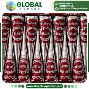 Henné Mehndi en gros, tubes de couleur marron foncé, respectueux de la peau, certifié FDA, emballage d'exportation pour salons, festivals et exportations - Product Image 2