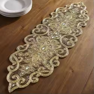 Lujoso corredor de cuentas bordado, los manteles individuales con cuentas multicolores más duraderos para mesa, decoración de boda, el mejor servicio de cena - Product Image 3