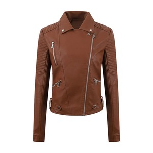 Chaqueta de Cuero para Mujer, Invierno, Transpirable, Rellena de Algodón, con Solapa de Lona Teñida Lisa, Ropa Exterior, Nueva Tendencia de Moda - Product Image 6