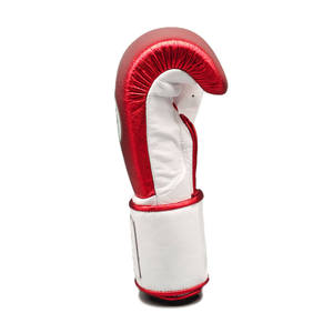 Gants de boxe MMA Muay Thai de haute qualité en cuir rouge Pro Leather No Boxing No Life, légers, logo personnalisé, à lacets, pour entraînement et sparring - Product Image 6