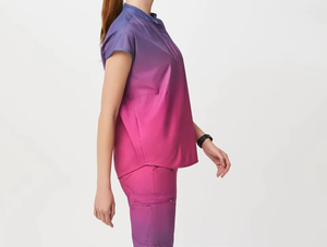 Tenues d'infirmière en polyester, rayonne et élasthanne, ensembles de vêtements de travail, designs tendance, nouveau style, uniforme médical d'hôpital - Product Image 3