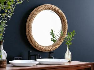 Espejo de Maquillaje de Mano de Resina Estilo Europeo Vintage Zonyin, Espejo Cosmético Ovalado con Flores de Rosa Talladas para Mujer, Boda - Product Image 6