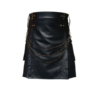 Nuevo Kilt Escocés de Cuero para Mujer, Estilo Utilitario, con Instrumentos Musicales Nacionales, Accesorios de Moda, Venta al por Mayor, 2025 - Product Image 1