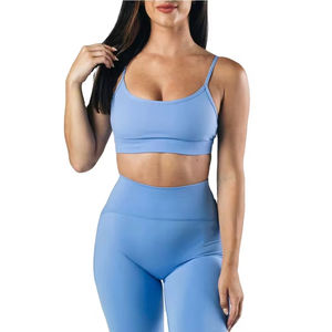Qualité supérieure Conception gratuite Soutien-gorge de sport facile pour femmes Logo du client imprimé Meilleure qualité - Product Image 2