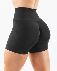 Short de motard Scrunch personnalisé Leggings d'entraînement taille haute sans coutures pour femmes Gym Fitness Sport Yoga conception de contrôle du ventre - Product Image 2
