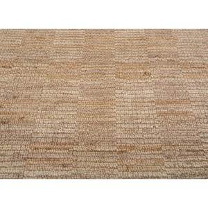 Alfombra de Lana Hecha a Mano de Gran Tamaño, Color Beige y Marrón, Rectangular de 9x12, con Patrón de Rayas Sólidas para Uso en el Hogar o el Pasillo - Modelo Hwl-272 - Product Image 3