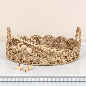 Plateau de service en herbe de mer, plateaux décoratifs en herbe de mer, vaisselle pour aliments et boissons, prix compétitif, vente en gros - Product Image 3