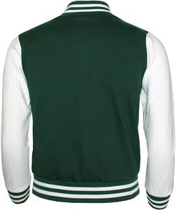 Veste universitaire en toile unisexe à conception personnalisée vente en gros de broderies en chenille pour hommes support Letterman de baseball en cuir surdimensionné - Product Image 5