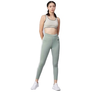 Wholesale Women's Mid Waist Custom Logo Design OEM Casual Breathable Anti-Bacterial Cotton/Bamboo Fiber Skin Fitting Leggings - Product Image 1