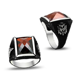 925 Sterling Silver Onyx Men's <b>Ring</b> <b>Resizable</b> Gemstone Jewelry for Turkish <b>Ring</b> Anniversary Ottoman <b>Ring</b> Made in Turkey - Product Image 5