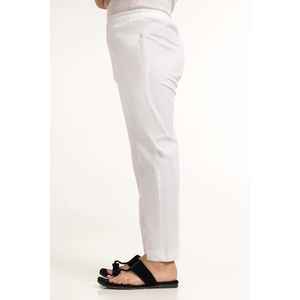 Pijama Básico de Popelina Blanca, Transpirable y Romántico, Talla XS/Grande, KPJ-BLD24-001, Logotipo Personalizado, Cintura Elástica con Cordón, para el Hogar o Damas de Honor - Product Image 3