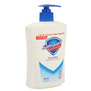 Safeguard Pure White Liquid <b>Hand</b> <b>Wash</b> 450ML - Product Image 1
