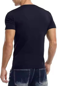 เสื้อยืดคุณภาพสำหรับผู้ชาย ผ้าฝ้าย 100% คอกลม ทรงโอเวอร์ไซส์ ระบายอากาศได้ดี แขนสั้น พร้อมโลโก้ OEM - Product Image 2