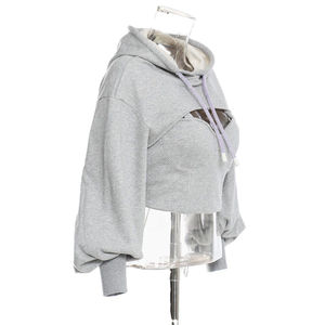 Lâche respirant coton coréen surdimensionné unisexe sweats à capuche poids lourd 400 GSM dames épais cordon sweat à capuche sweat - Product Image 2