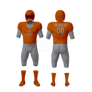 Uniformes de Fútbol Americano Personalizados para Adultos, Ropa Deportiva Corta 100% Poliéster Transpirable, Precio al por Mayor, Suministro Directo de Fábrica - Product Image 5