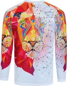 Venta al por mayor Motocross Jersey manga larga Racing Sportswear ligero poliéster cómodo secado rápido ropa deportiva para los hombres - Product Image 4