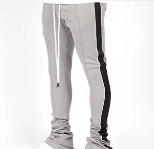 Pantalons de survêtement décontractés pour hommes Taille haute Doublure en polaire Léger Écologique Chaud Tissu bouclé épais Confortable Gym Fitness - Product Image 4