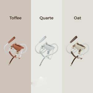 ชุดสายรัดและสายจูงสุนัขชุดสายจูงแบบไม่ดึงพร้อมสายจูงสะท้อนแสงสายรัดสัตว์เลี้ยงหนัง PU พร้อมที่จับหน้าอกและคอ - Product Image 6