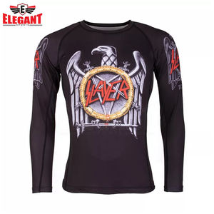MMA Rash Guard OEM Design Compression Wear pakistan Made New Design Fighting Wear Rash Guard pour hommes par Elegant Sports - Product Image 6