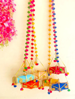 Décoration de mariage suspendue dholkis pour la nuit du henné indien pakistanais, cérémonie de mehendi, haldi, nikah, couleurs personnalisables