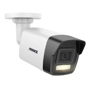 ANNKE 3K(5MP) AI detection & Smart dual light & Microphone PoE IP Bullet Camera with SD card slot Outdoor Camera IP67 Waterproof