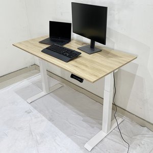 FlexiDesk FLD007 <b>Electrically</b> Adjustable Lift-Up Table with 2 Joints Made of Melamine-Coated Plywood for Office Use - Product Image 5