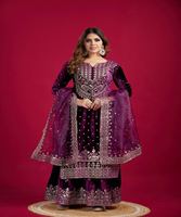 Nuevo y Moderno Traje Salwar Kameez de Diseño Vintage en Blanco y Amarillo para Mujer, 3 Piezas, Estilo Indio-Pakistaní, de Algodón, Largo hasta el Suelo, de Secado Rápido