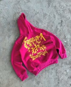 Heavyweight Terry Fabric Baggy Streetwear Drop Shoulder Vintage Retro Hoodie 450 GSM Custom Men's 100% Cotton - Product Image 5