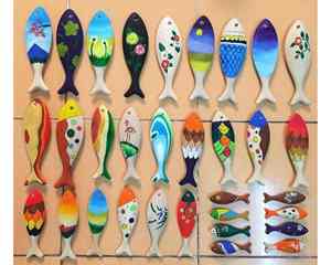 Tenture murale de poisson en bois de style rustique pour les maisons Resorts Artisanat de poisson en bois fait à la main parfait pour l'exportation et la décoration - Product Image 3